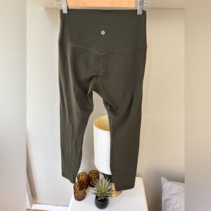 Lululemon Align dark olive 25” leggings